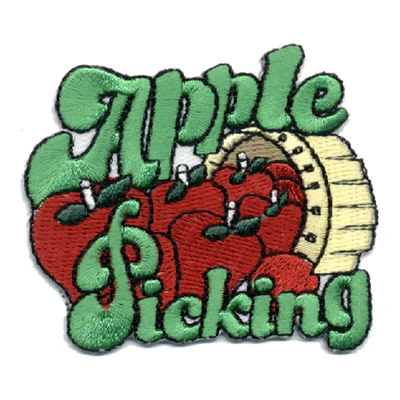 12 Pieces-Apple Picking Patch-Free shipping