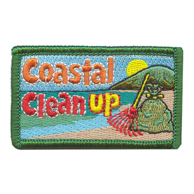 12 Pieces-Coastal Clean Up Patch-Free shipping