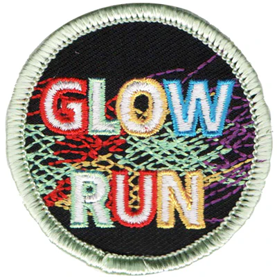 12 Pieces-Glow Run Patch-Free shipping