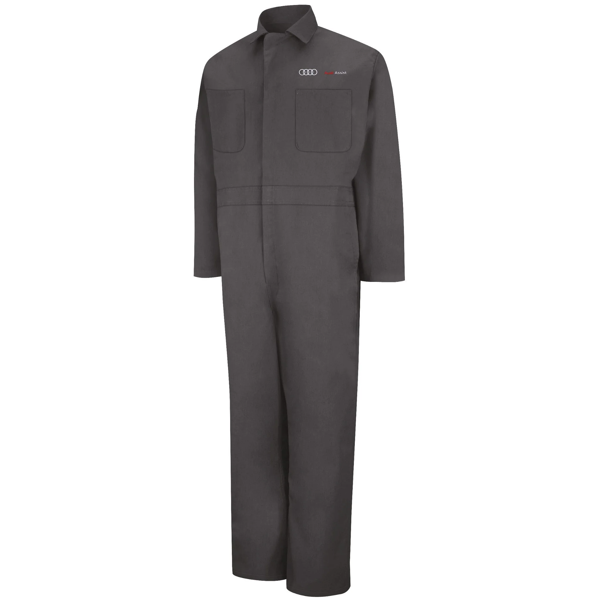 Audi® Assist Twill Action Back Coverall -Charcoal -  8101CH