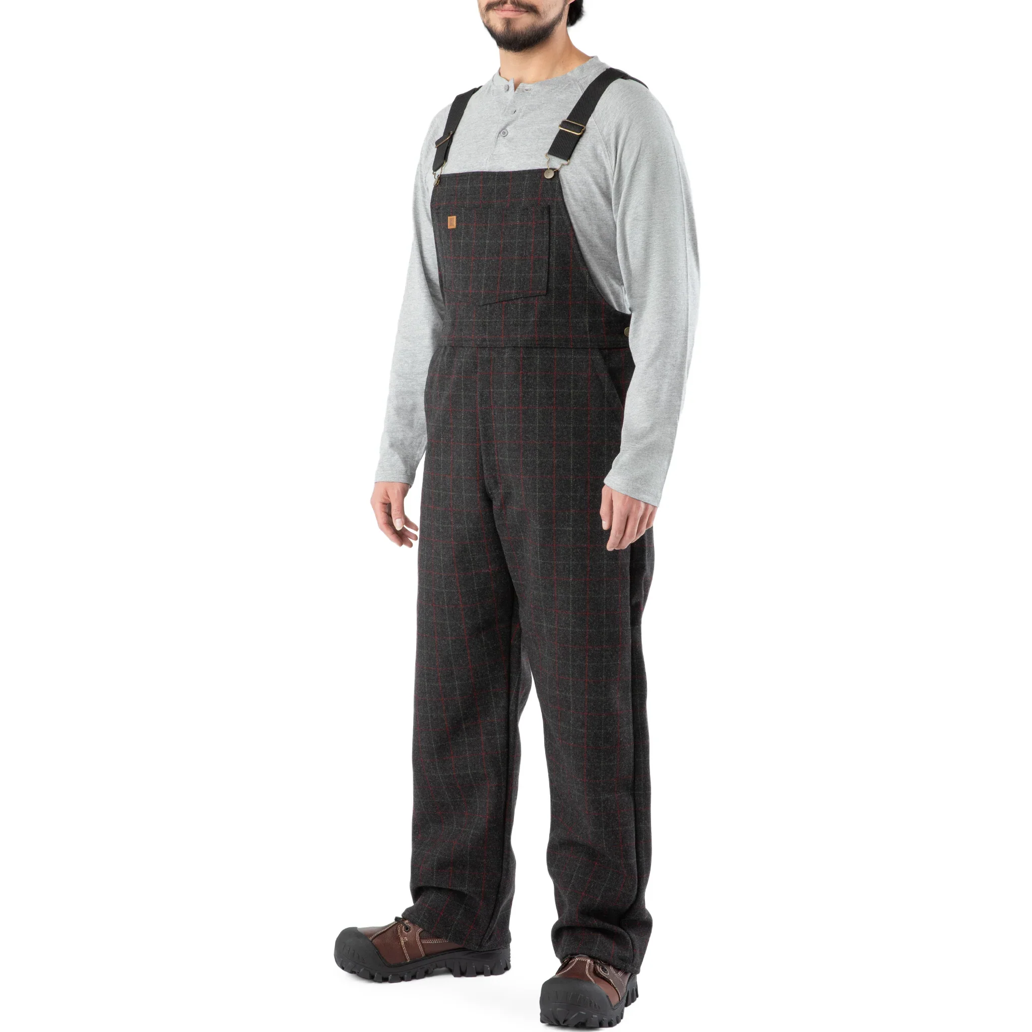 Big Bill 100% Wool Woodman's Bib -Charcoal -190 - Image 2