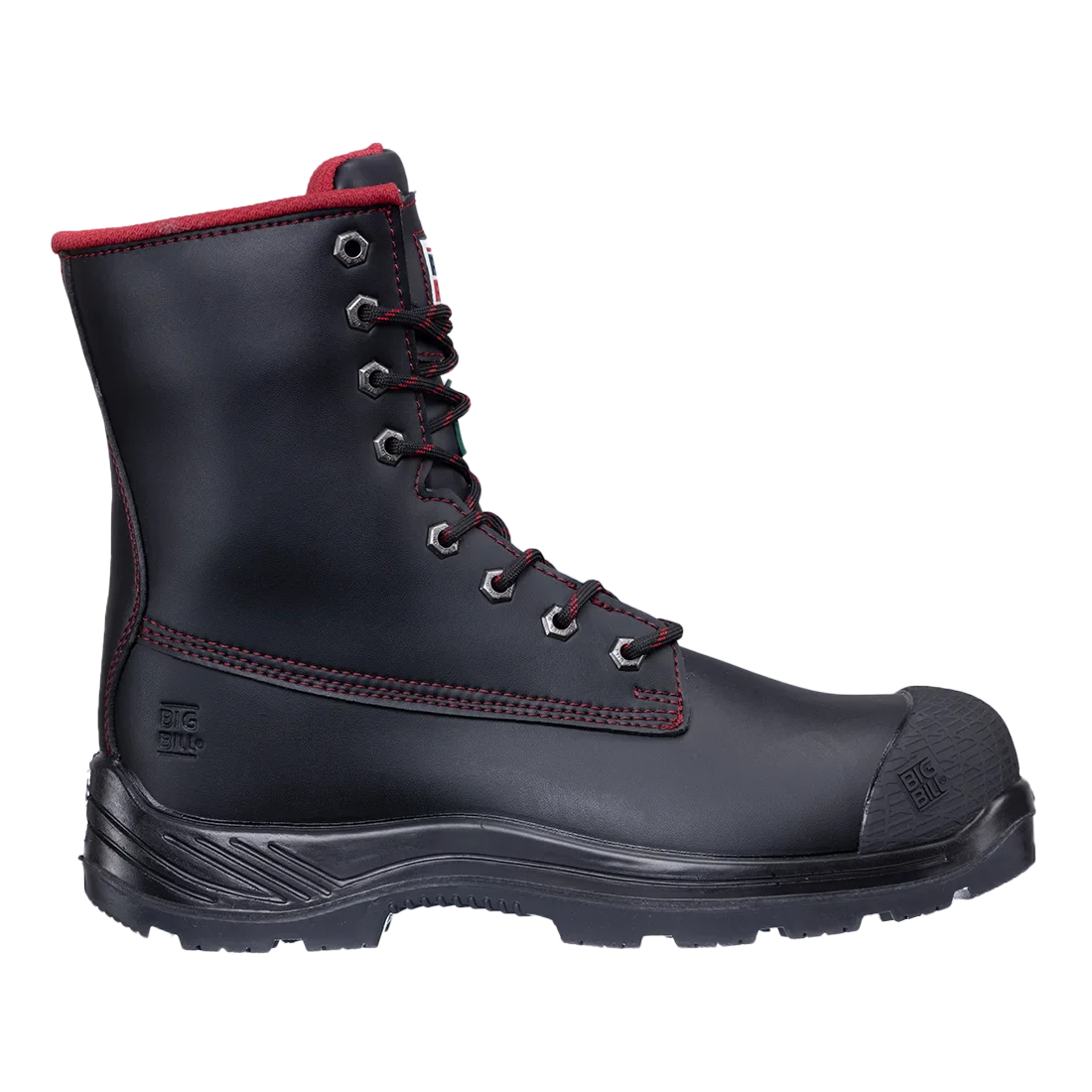 Big Bill Big Red Microfiber Work Boots 8" -BB4002
