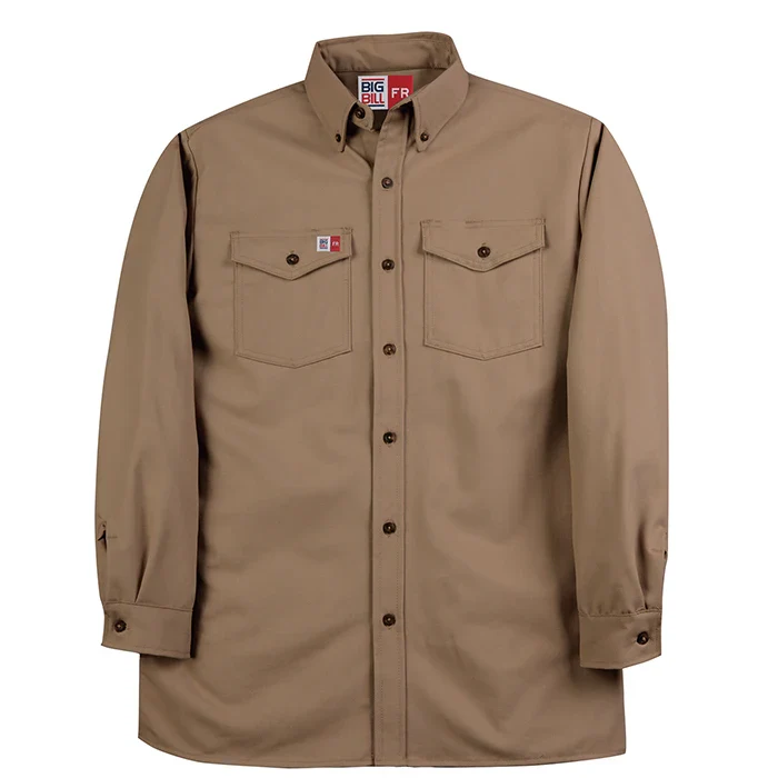 Big Bill Flame Resistant Button-Down Industrial Work Shirt -147BDUS7 - Image 2