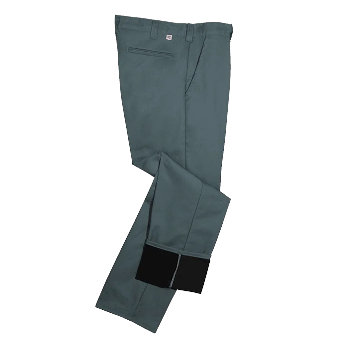 Big Bill Micro Fleece Lined Work Pants -Green/Navy -2147