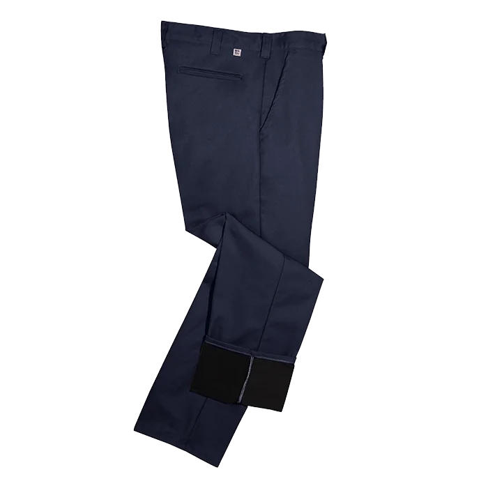 Big Bill Micro Fleece Lined Work Pants -Green/Navy -2147 - Image 2