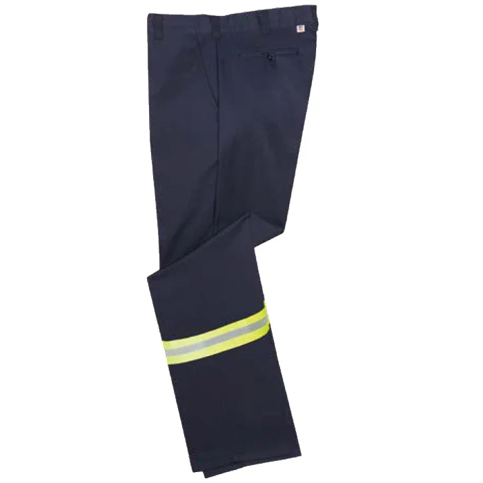 Big Bill High Visibility Premium Low Rise Work Pants with Reflective Tape - Navy -2947BF