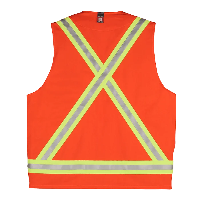 Big Bill High Visibility Unlined Flame Resistant Vest with Reflective Material -A624US9 - Image 2