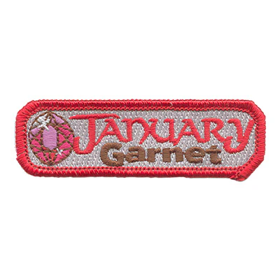 Birthstone-Jan-Garnet Patch