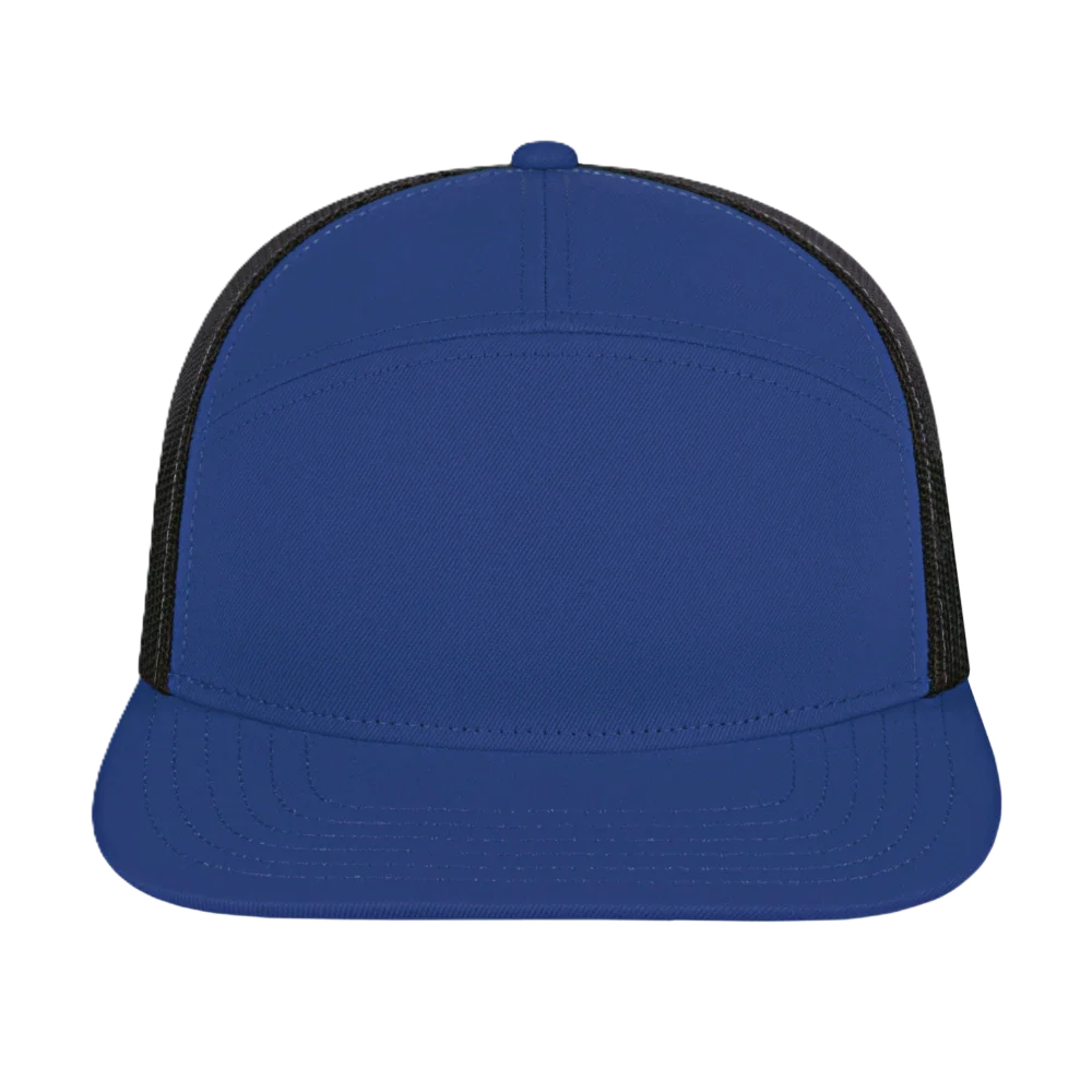 Blue Generation 7 Panel Trucker Cap-BG1557C - Image 7