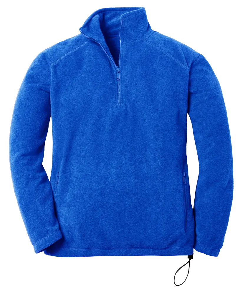 Blue Generation Adult Micro Fleece Zip Pullover-BG9952 - Image 3