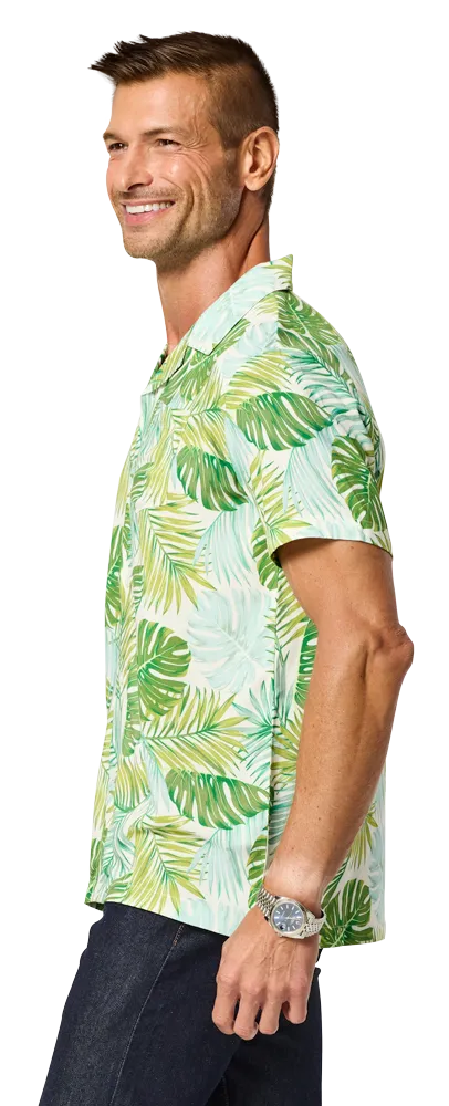 Blue Generation Adult Short-Sleeve Challis Camp Shirt-BG3110 - Image 4