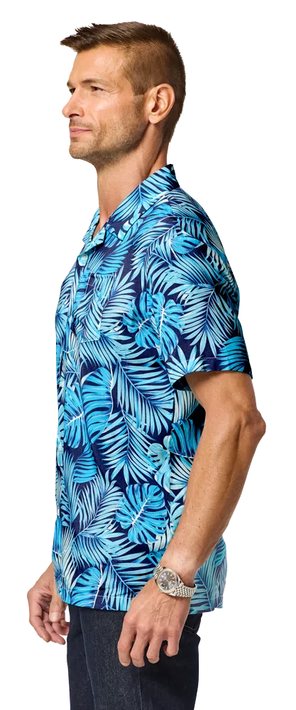 Blue Generation Adult Short-Sleeve Challis Camp Shirt-BG3110 - Image 7