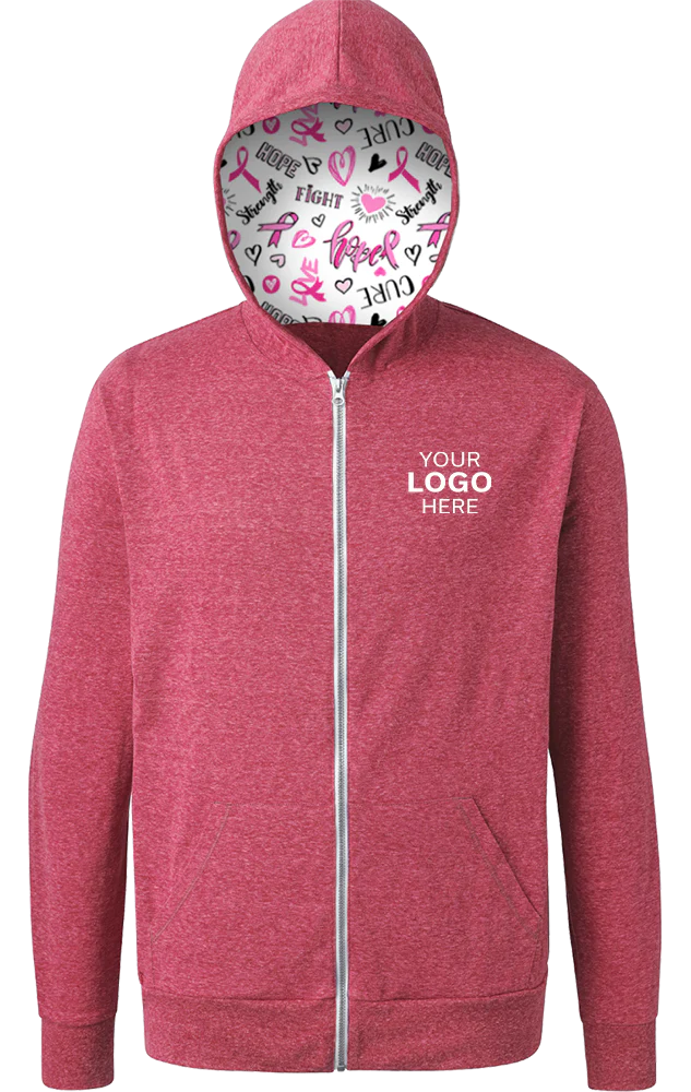 Blue Generation BCA Tri-blend Zip-front Hoodie-BG7308HC