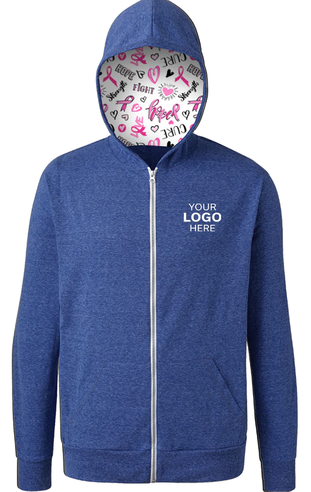 Blue Generation BCA Tri-blend Zip-front Hoodie-BG7308HC - Image 6