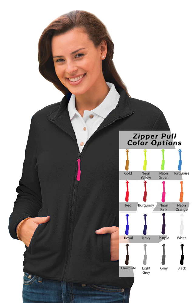 Blue Generation Custom Zipper Pull Polar Fleece Jacket-BG6951B - Image 3