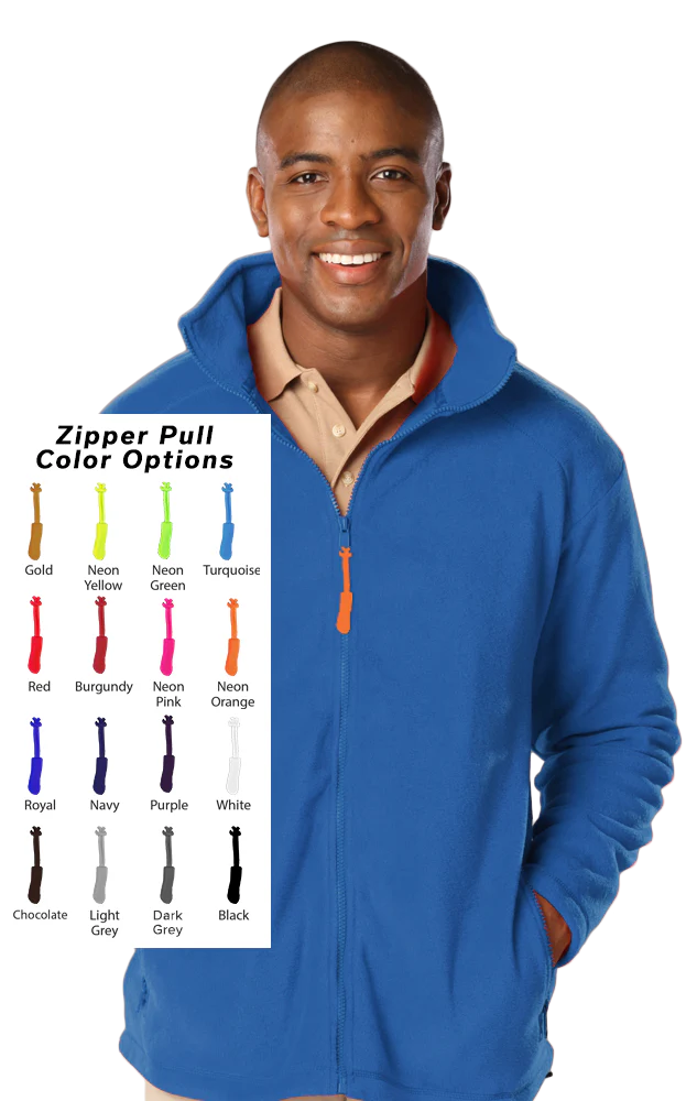 Blue Generation Custom Zipper Pull Polar Fleece Jacket-BG9951B - Image 6