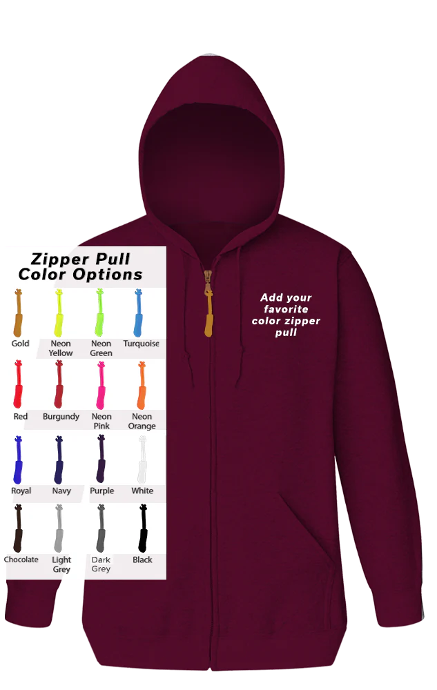 Blue Generation Custom Zipper Pull Zip Front Hoodie-BG9302ZB - Image 3