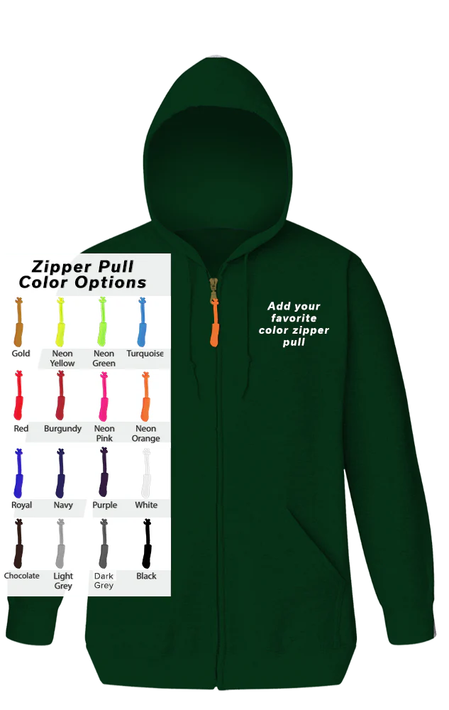 Blue Generation Custom Zipper Pull Zip Front Hoodie-BG9302ZB - Image 5