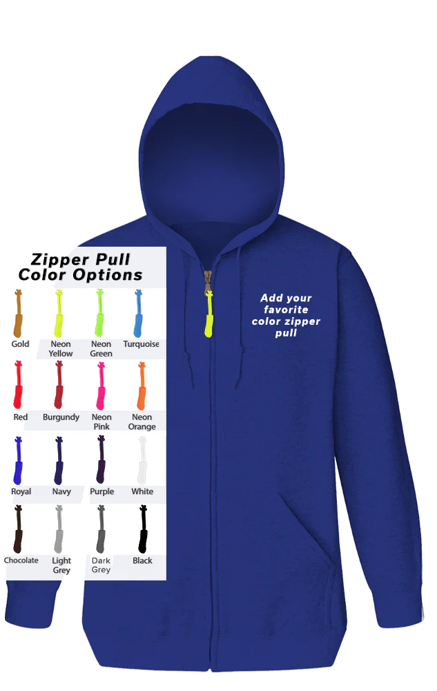 Blue Generation Custom Zipper Pull Zip Front Hoodie-BG9302ZB - Image 8
