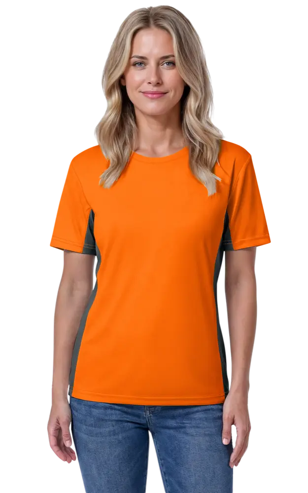 Blue Generation Ladies' Colorblock Tee-BG6304 - Image 6