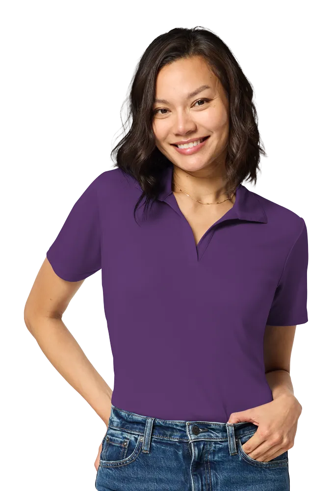 Blue Generation Ladies Titan V-Neck Polo-BG6303 - Image 6
