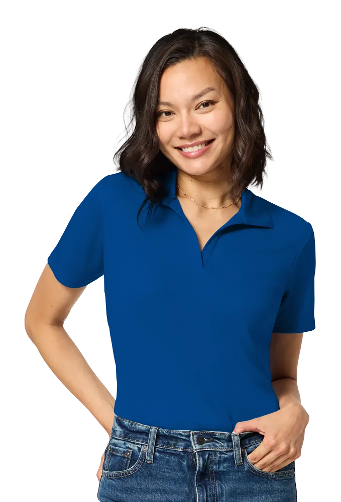 Blue Generation Ladies Titan V-Neck Polo-BG6303 - Image 8