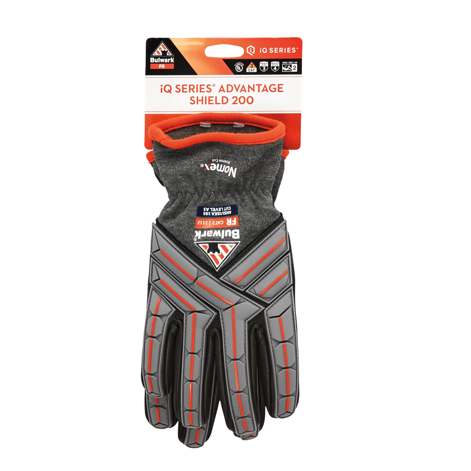 Bulwark iQ Series FR LEATHER W/ IMPACT SAFETY GLOVE Advantage Shield 200-GS200C - Image 2