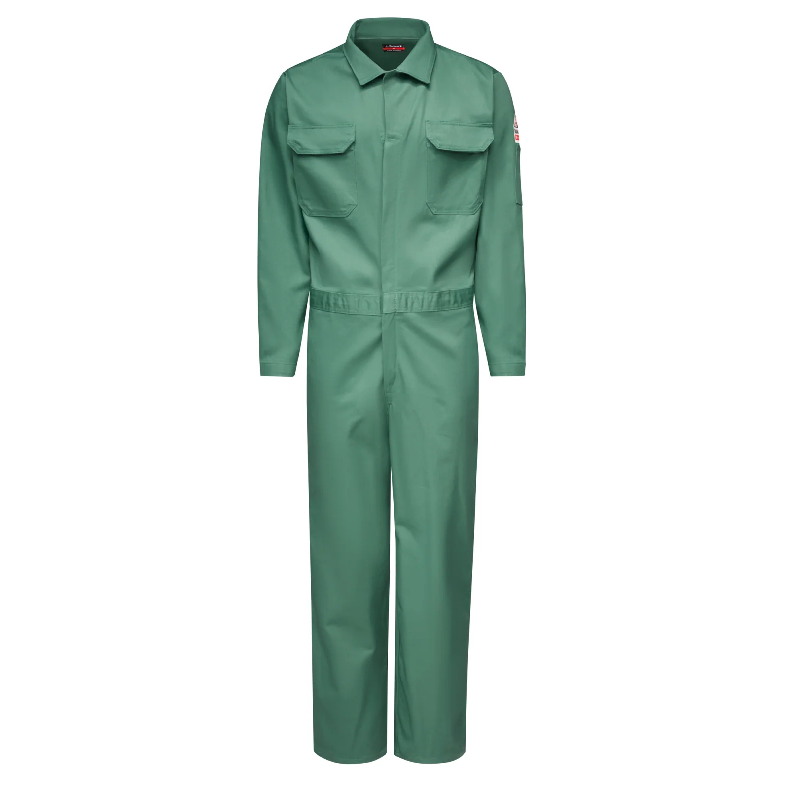 Bulwark® Men's Midweight Excel FR Classic Coverall with Gripper-Front - Visual Green-CEW2VG