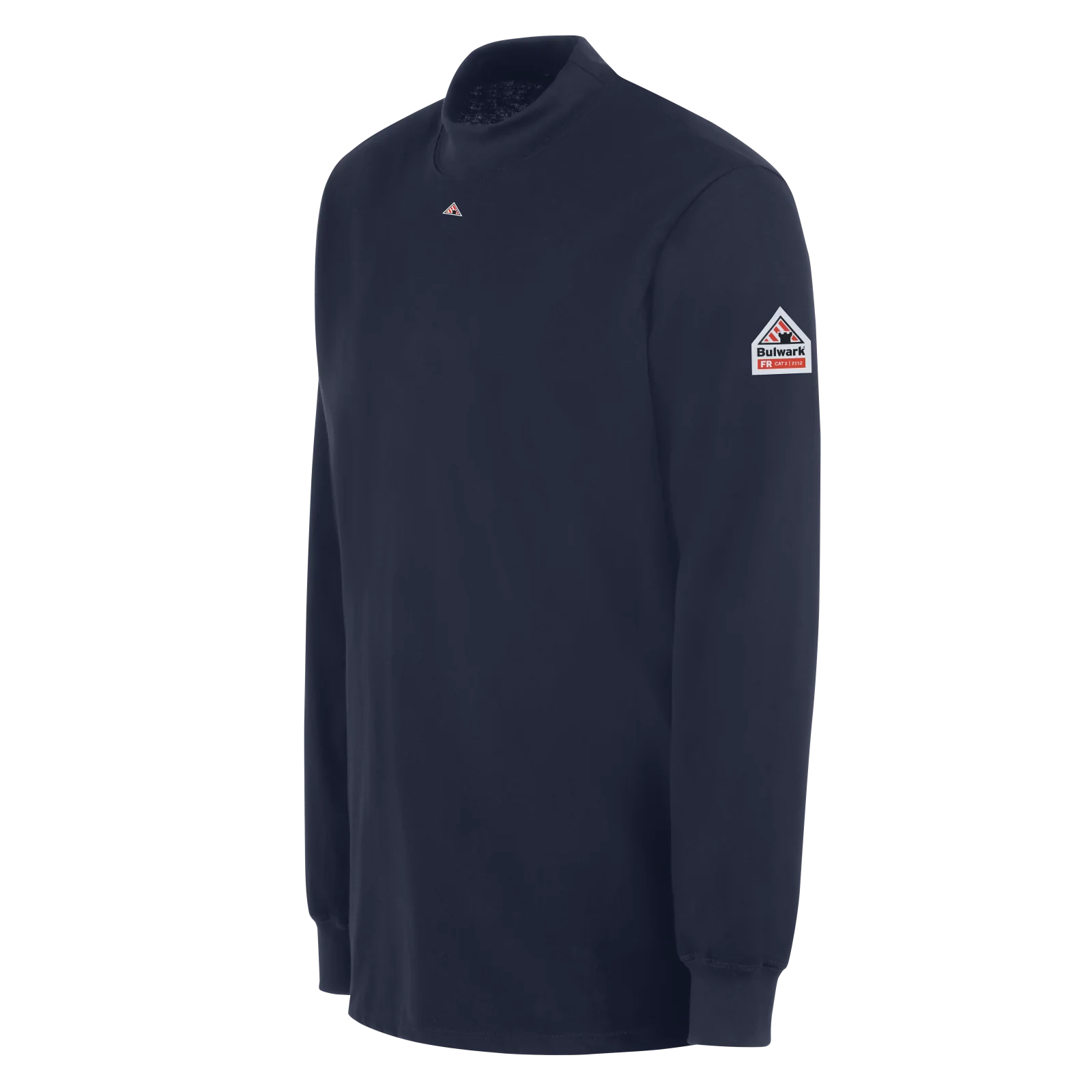 Bulwark® Men's FR Tagless Mock Turtleneck -  Navy - SEK2NV - Image 4