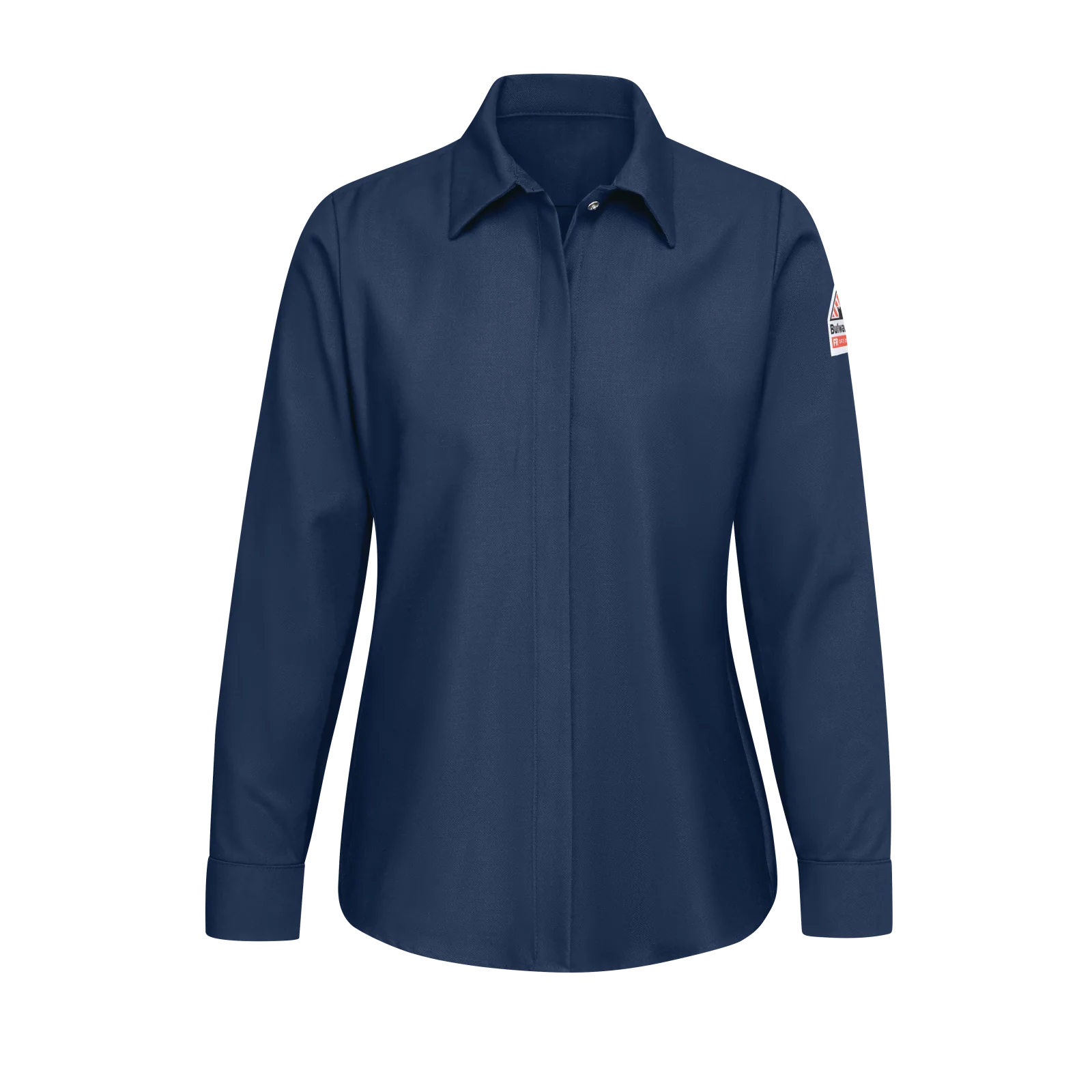 Bulwark® Women's Pocketless Work Shirt  - Navy - SLS3NV
