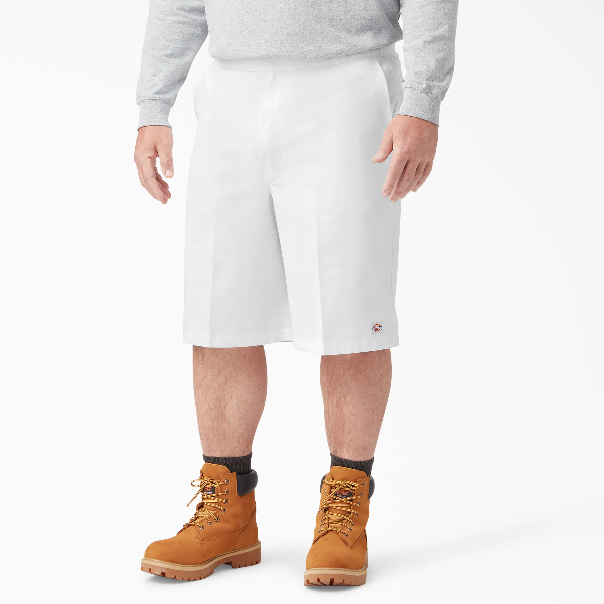 Dickies 13" Loose Fit Flat Front Work Shorts - 42283 - White - Image 6