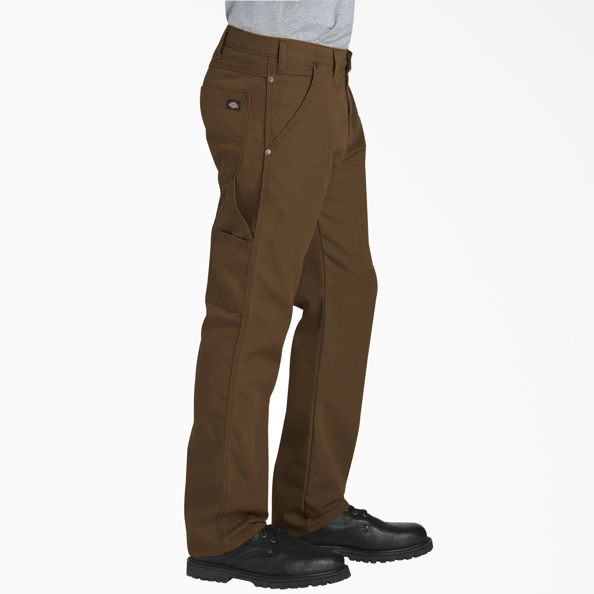 Dickies FLEX Regular Fit Duck Carpenter Pants - Stonewashed Timber DP802 - Image 4