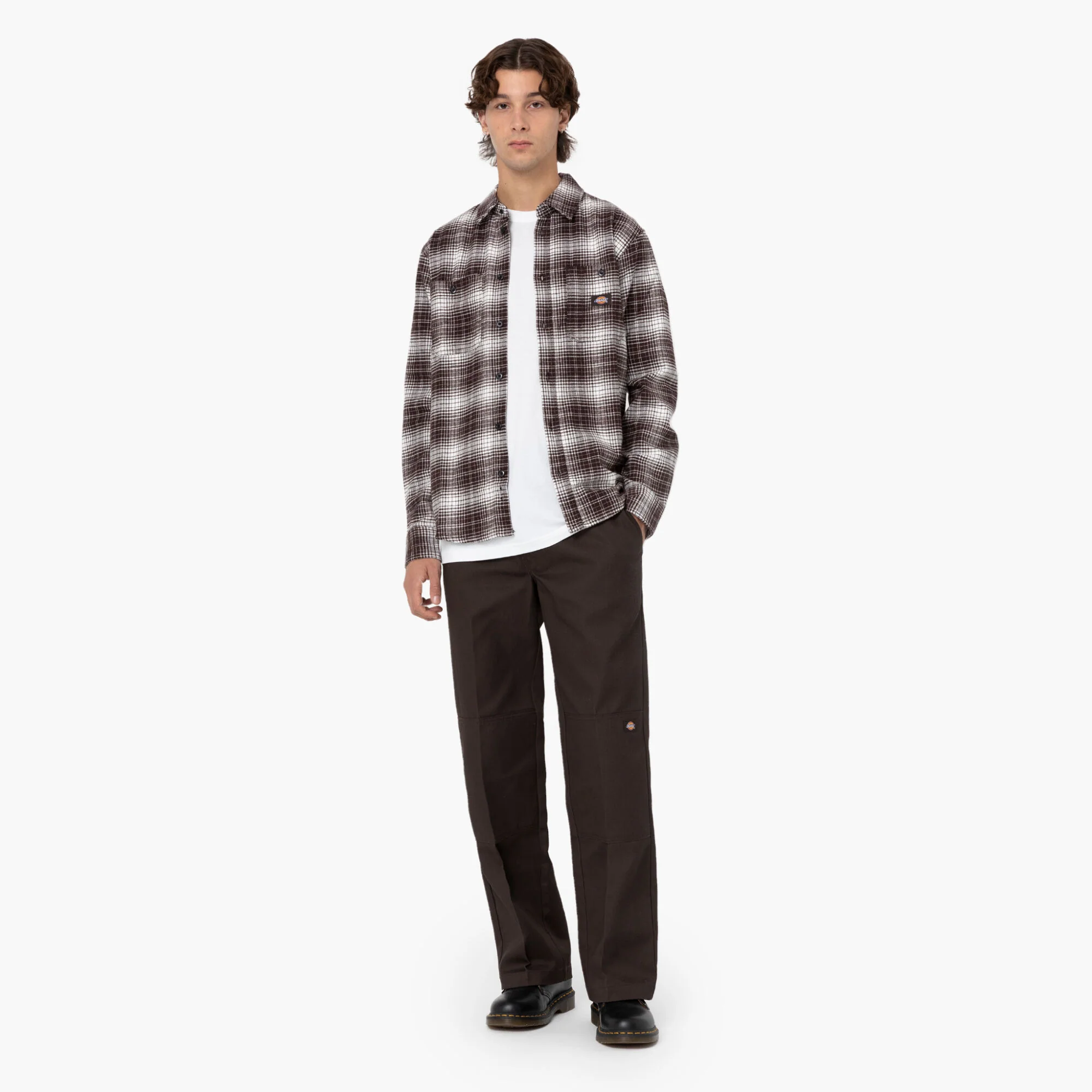 Dickies Loose Fit Double Knee Work Pants - Dark Brown 85283 - Image 8