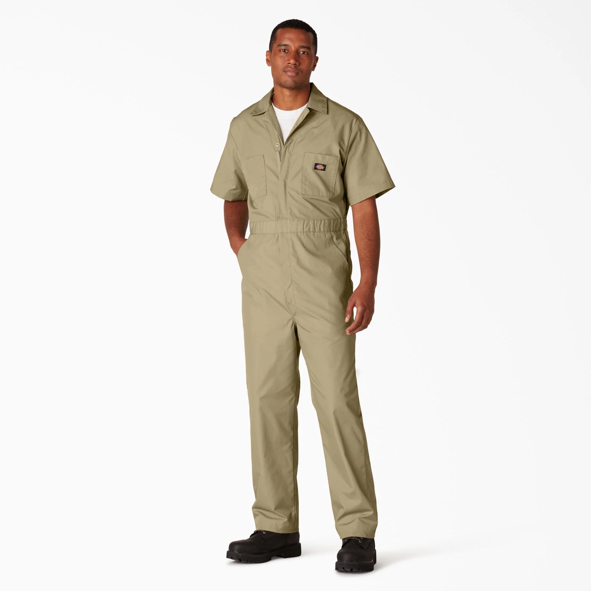 Dickies Short Sleeve Coveralls - White D33999 - Image 9
