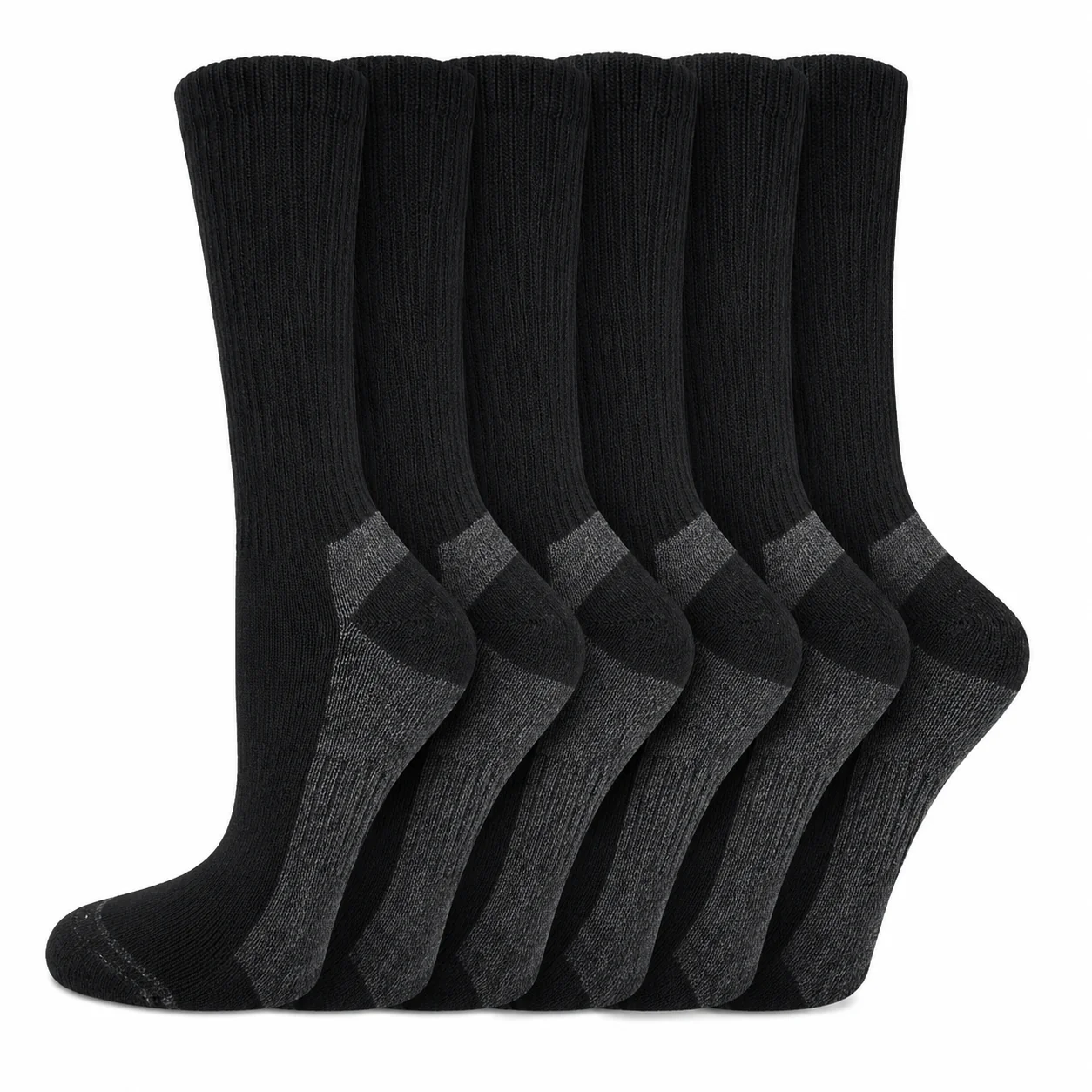 Dickies Women's 6 Packs Dri-Tech Moisture Control Crew Socks, Sizes 6-9 - ( I61002 ) - Image 7