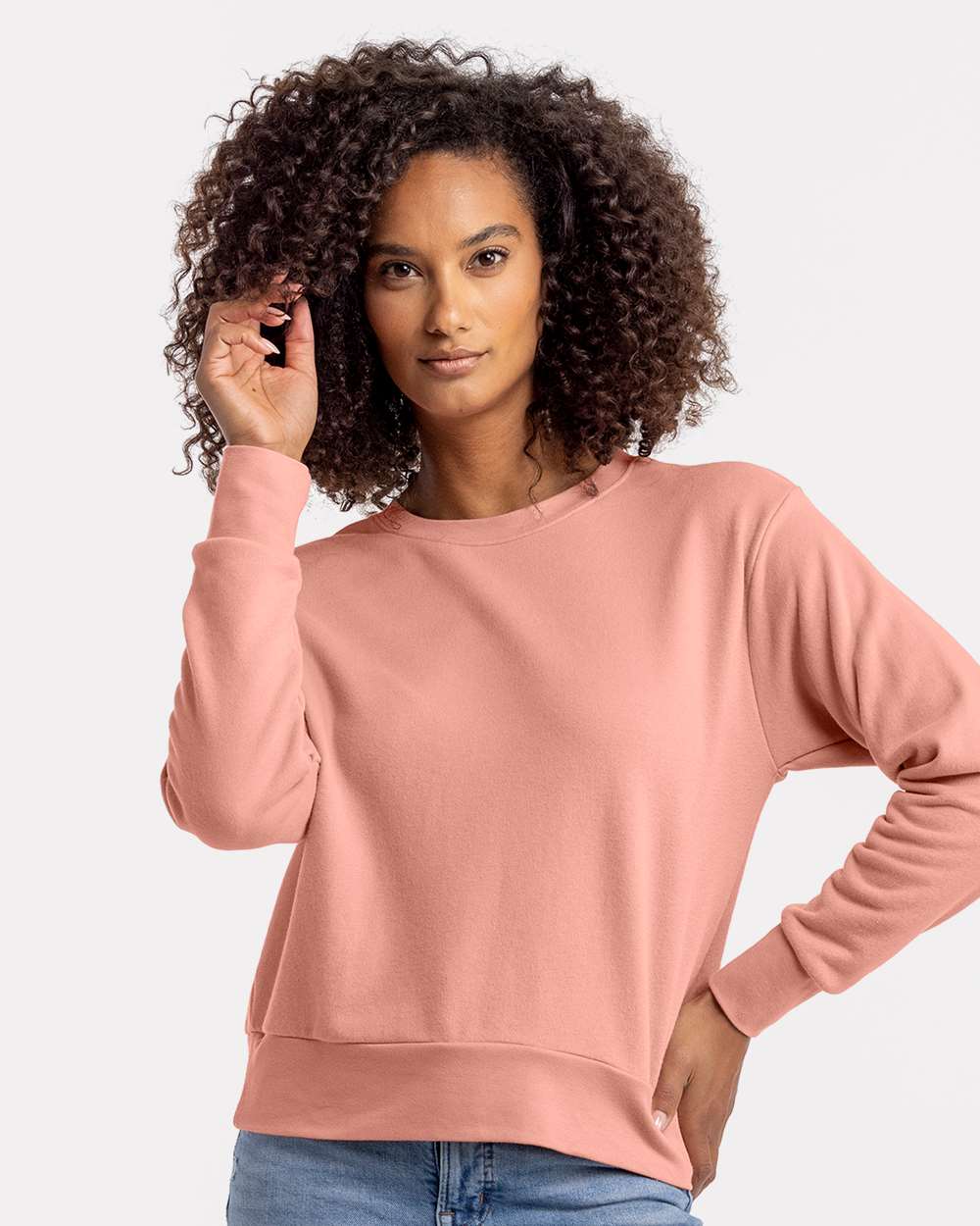 Next Level Women's Laguna Sueded Sweatshirt - Image 2