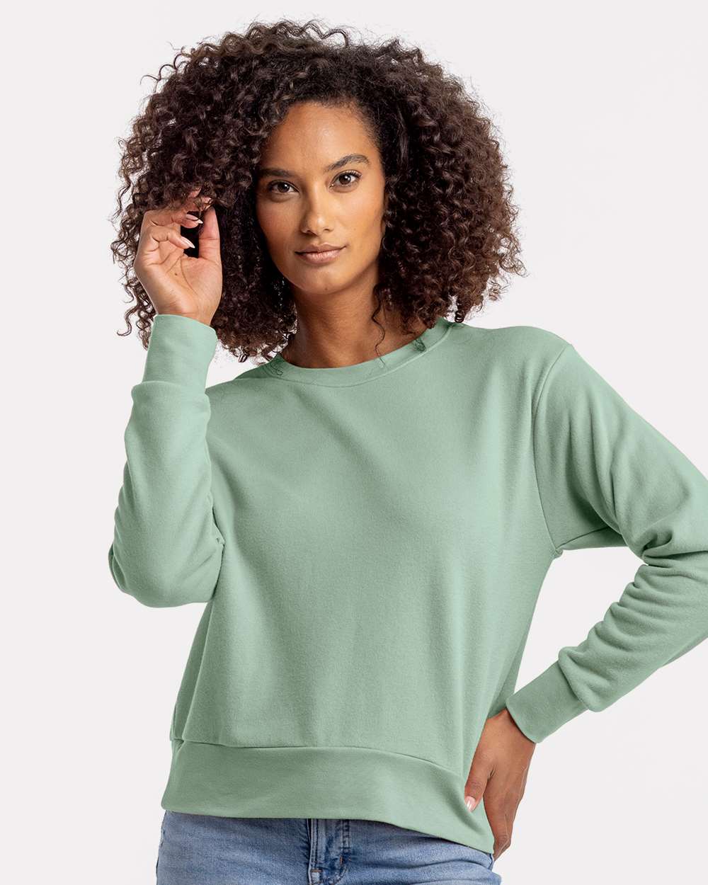 Next Level Women's Laguna Sueded Sweatshirt - Image 6