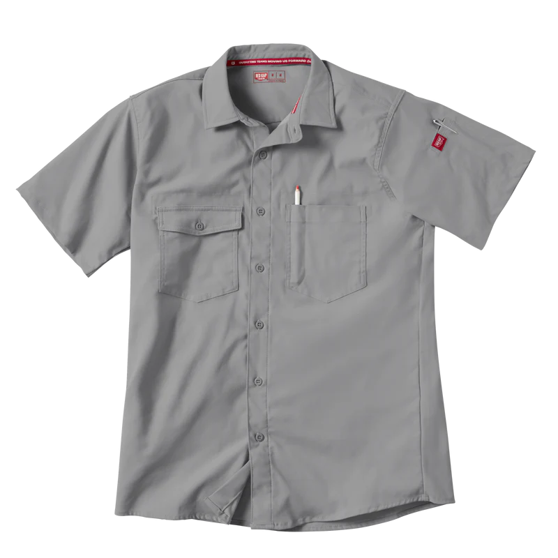 Red Kap Men's Short Sleeve Cooling Work Shirt - Regular - Image 12